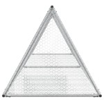 vidaXL Cușcă de iepuri, argintiu, 400x105x91 cm, oțel galvanizat vidaXL Cușcă de iepuri, argintiu, 400x105x91 cm, oțel galvanizat