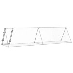 vidaXL Cușcă de iepuri, argintiu, 400x105x91 cm, oțel galvanizat vidaXL Cușcă de iepuri, argintiu, 400x105x91 cm, oțel galvanizat