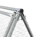 vidaXL Cușcă de iepuri, argintiu, 400x105x91 cm, oțel galvanizat vidaXL Cușcă de iepuri, argintiu, 400x105x91 cm, oțel galvanizat