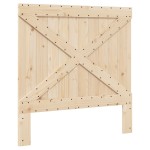 vidaXL Cadru de pat cu tăblie, 100x200 cm, lemn masiv de pin