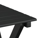 vidaXL Scaune balansoare 2 buc. cu masă pliabilă negru lemn masiv plop vidaXL Scaune balansoare 2 buc. cu masă pliabilă negru lemn masiv plop