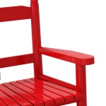 vidaXL Scaune balansoar pentru copii, 2 buc., roșu, lemn masiv plop vidaXL Scaune balansoar pentru copii, 2 buc., roșu, lemn masiv plop
