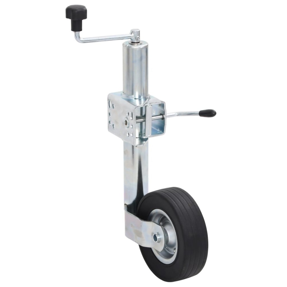 vidaXL Roată manevră remorcă 60 mm 2 tub susținere/3 cleme despicate