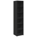 vidaXL Dulap înalt, negru, 40x41x185 cm, lemn prelucrat