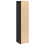 vidaXL Dulap înalt, negru, 40x41x185 cm, lemn prelucrat