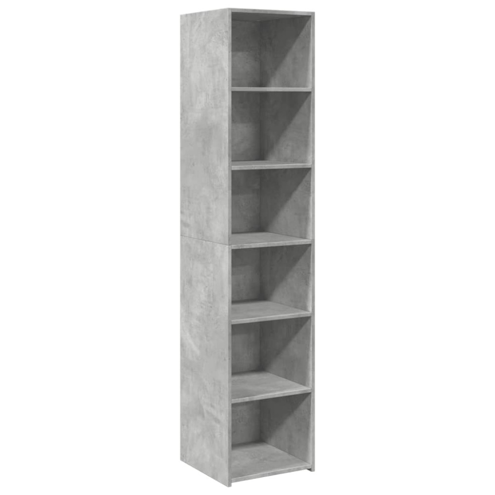 vidaXL Dulap înalt, gri beton, 40x41x185 cm, lemn prelucrat