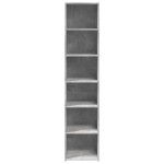 vidaXL Dulap înalt, gri beton, 40x41x185 cm, lemn prelucrat