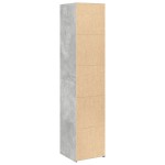 vidaXL Dulap înalt, gri beton, 40x41x185 cm, lemn prelucrat