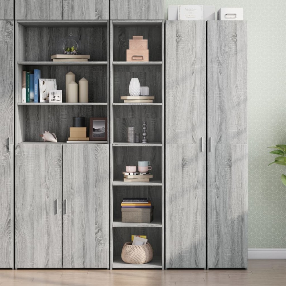 vidaXL Dulap înalt, gri sonoma, 40x41x185 cm, lemn prelucrat