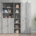 vidaXL Dulap înalt, gri sonoma, 40x41x185 cm, lemn prelucrat