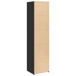 vidaXL Dulap înalt, negru, 45x41x185 cm, lemn prelucrat