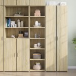 vidaXL Dulap înalt, stejar sonoma, 45x41x185 cm, lemn prelucrat vidaXL Dulap înalt, stejar sonoma, 45x41x185 cm, lemn prelucrat