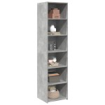 vidaXL Dulap înalt, gri beton, 45x41x185 cm, lemn prelucrat vidaXL Dulap înalt, gri beton, 45x41x185 cm, lemn prelucrat
