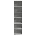 vidaXL Dulap înalt, gri beton, 45x41x185 cm, lemn prelucrat vidaXL Dulap înalt, gri beton, 45x41x185 cm, lemn prelucrat