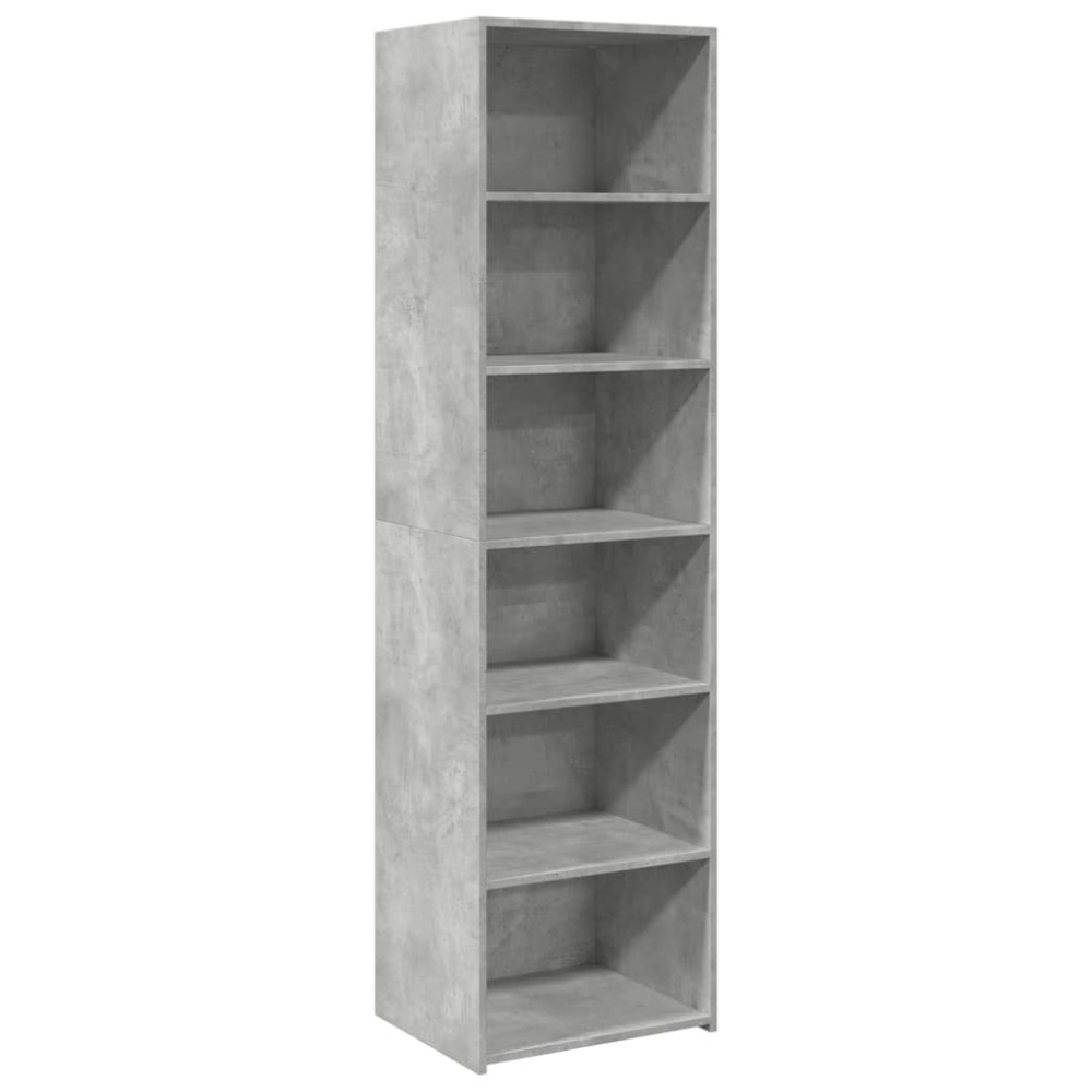 vidaXL Dulap înalt, gri beton, 50x41x185 cm, lemn prelucrat