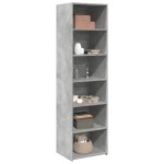 vidaXL Dulap înalt, gri beton, 50x41x185 cm, lemn prelucrat