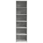 vidaXL Dulap înalt, gri beton, 50x41x185 cm, lemn prelucrat