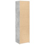 vidaXL Dulap înalt, gri beton, 50x41x185 cm, lemn prelucrat