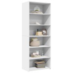 vidaXL Dulap înalt, alb, 70x41x185 cm, lemn prelucrat