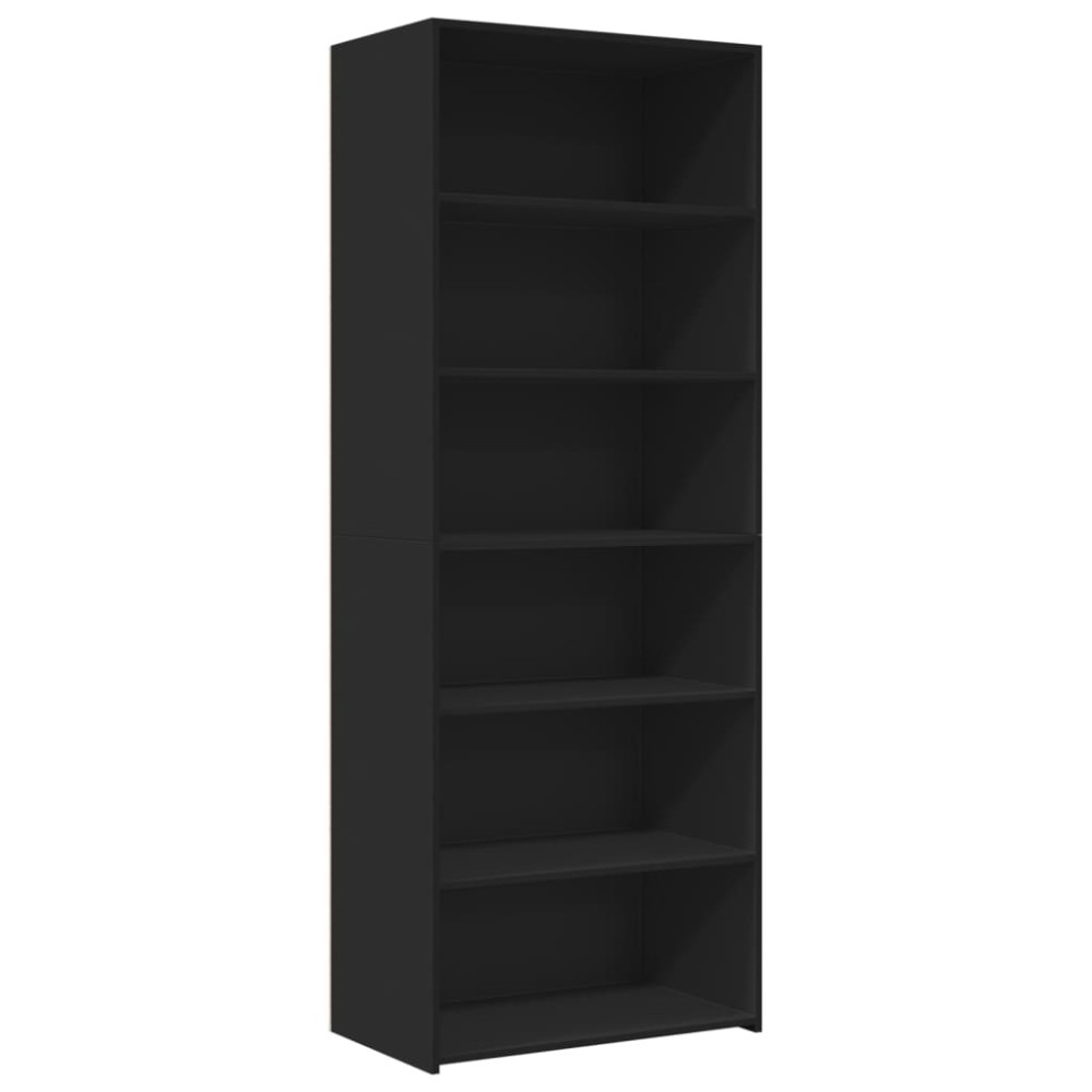 vidaXL Dulap înalt, negru, 70x41x185 cm, lemn prelucrat