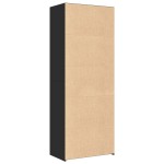 vidaXL Dulap înalt, negru, 70x41x185 cm, lemn prelucrat