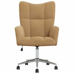 vidaXL Scaun de relaxare, maro, catifea vidaXL Scaun de relaxare, maro, catifea