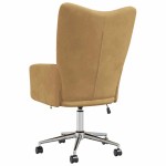 vidaXL Scaun de relaxare, maro, catifea vidaXL Scaun de relaxare, maro, catifea
