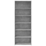 vidaXL Dulap înalt, gri beton, 70x41x185 cm, lemn prelucrat