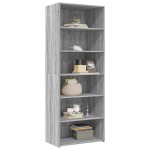 vidaXL Dulap înalt, sonoma gri, 70x41x185 cm, lemn prelucrat
