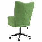 vidaXL Scaun de relaxare, verde deschis, catifea vidaXL Scaun de relaxare, verde deschis, catifea