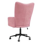 vidaXL Scaun de relaxare, roz, catifea vidaXL Scaun de relaxare, roz, catifea