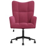 vidaXL Scaun de relaxare, roșu vin, catifea vidaXL Scaun de relaxare, roșu vin, catifea