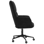 vidaXL Scaun de relaxare, negru, catifea vidaXL Scaun de relaxare, negru, catifea