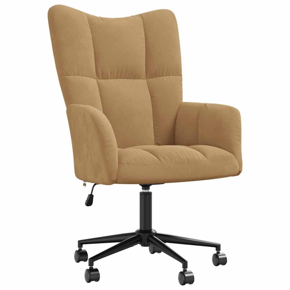 vidaXL Scaun de relaxare, maro, catifea