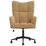 vidaXL Scaun de relaxare, maro, catifea