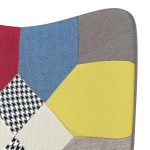 vidaXL Scaun de relaxare, material textil, petice