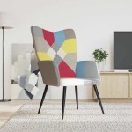 vidaXL Scaun de relaxare, textil, petice vidaXL Scaun de relaxare, textil, petice