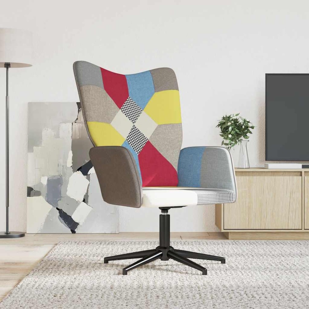vidaXL Scaun de relaxare, textil, petice
