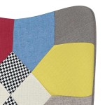 vidaXL Scaun de relaxare, textil, petice