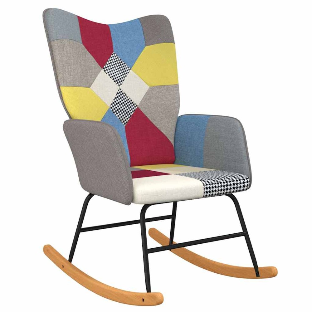 vidaXL Scaun balansoar, mozaic, material textil
