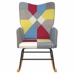 vidaXL Scaun balansoar, mozaic, material textil