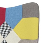 vidaXL Scaun balansoar, mozaic, material textil