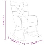 vidaXL Scaun balansoar, mozaic, material textil