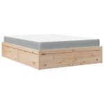 vidaXL Pat cu saltea, 160x200 cm, lemn masiv pin vidaXL Pat cu saltea, 160x200 cm, lemn masiv pin