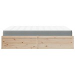 vidaXL Pat cu saltea, 160x200 cm, lemn masiv pin vidaXL Pat cu saltea, 160x200 cm, lemn masiv pin