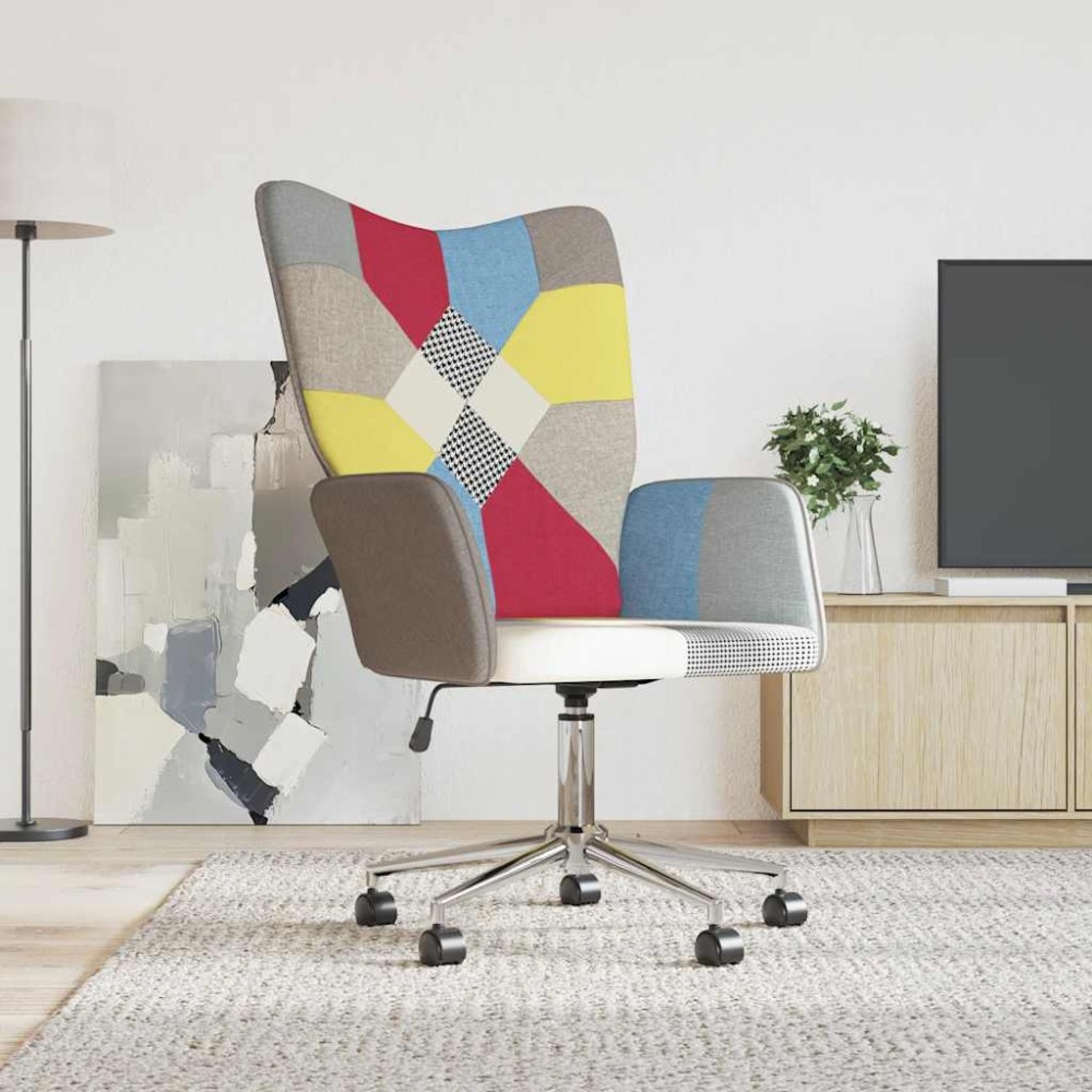 vidaXL Scaun de relaxare, textil, petice