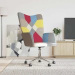 vidaXL Scaun de relaxare, textil, petice vidaXL Scaun de relaxare, textil, petice