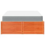 vidaXL Pat cu saltea, maro ceruit, 120x200 cm, lemn masiv pin vidaXL Pat cu saltea, maro ceruit, 120x200 cm, lemn masiv pin
