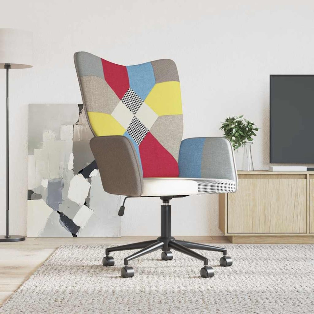 vidaXL Scaun de relaxare, textil, petice