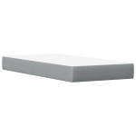 vidaXL Pat cu saltea, alb, 90x200 cm, lemn masiv pin